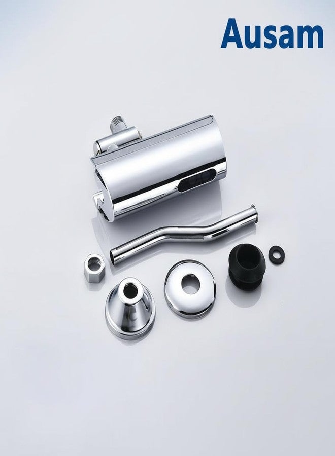 Ausam صمام تدفق مياه أوتوماتيكي بمستشعر من أوسام | نظام تدفق إلكتروني بالأشعة تحت الحمراء بدون لمس، مثبت على الحائط، مطلي بالكروم، موفر للمياه وصحي للمراحيض التجارية - Image 3